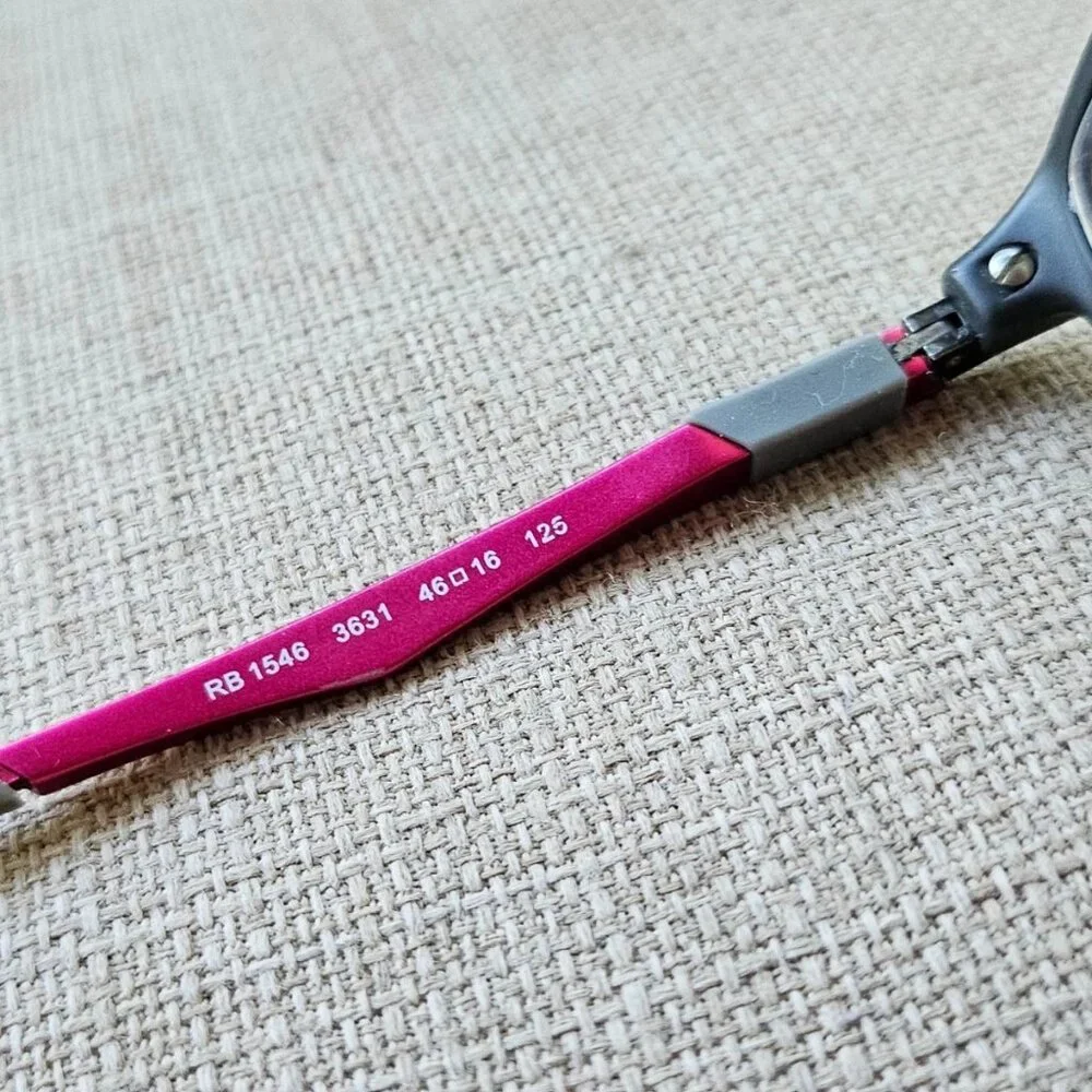 Ray-Ban Youth kids Eyeglasses Frame Gray/Pink Tone RB1546 46[]16 125 Glasses